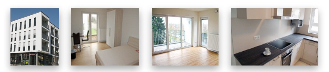 Das Gästehaus Louise Kerckhoff verfügt über 27 voll ausgestattete Gästezimmer innerhalb von 8 Appartements.