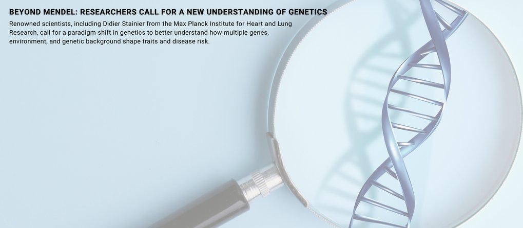Teaser image with DNA under a magnifying glass